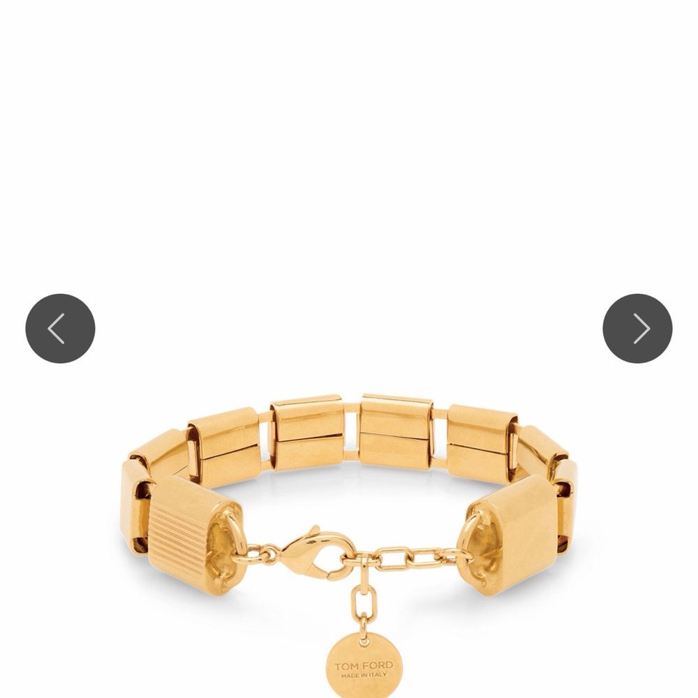 Tom Ford mens Gold Chain Bracelet - Picture 2 of 5